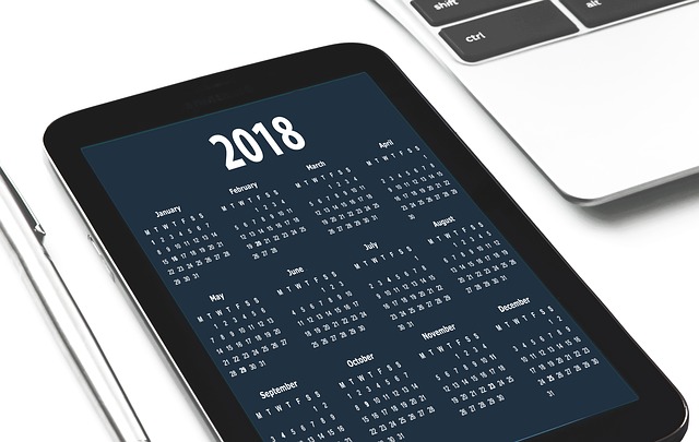 kalendář 2018