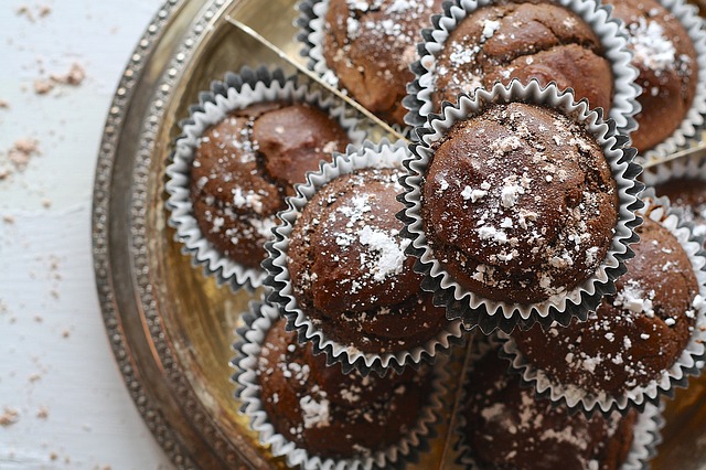 čokoládové muffiny